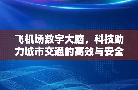飞机场数字大脑，科技助力城市交通的高效与安全