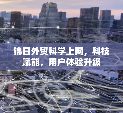锦日外贸科学上网，科技赋能，用户体验升级