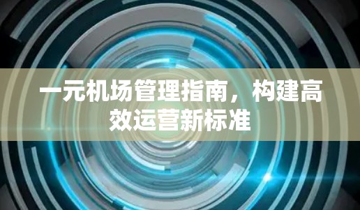 一元机场管理指南，构建高效运营新标准