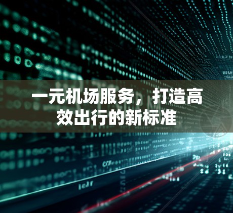 一元机场服务，打造高效出行的新标准