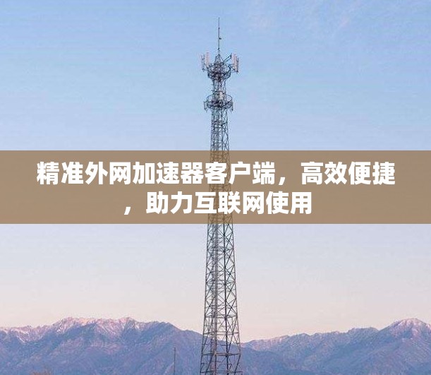 精准外网加速器客户端，高效便捷，助力互联网使用